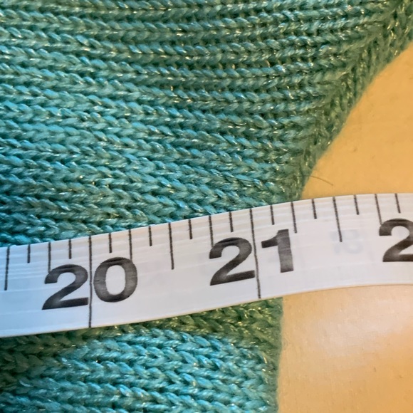 Green sweater vintage with pearl beaded designs - Picture 8 of 8